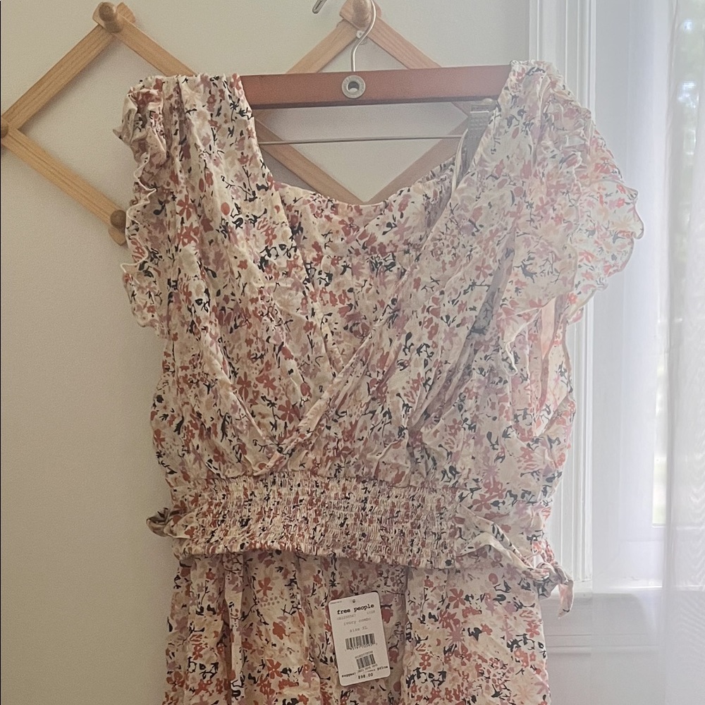 Free people ivory two piece outfit NWT